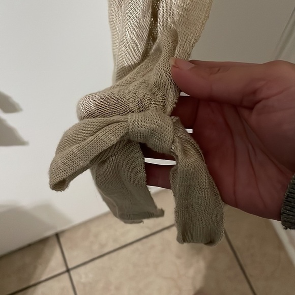 Daytrip Boho Chic Beige Open-Front Long Duster Cardigan Size M - Picture 5 of 5